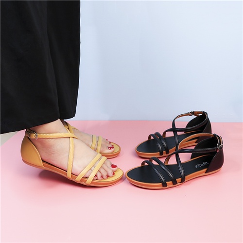 SANDAL QUAI NGANG CHÉO BÍT HẬU