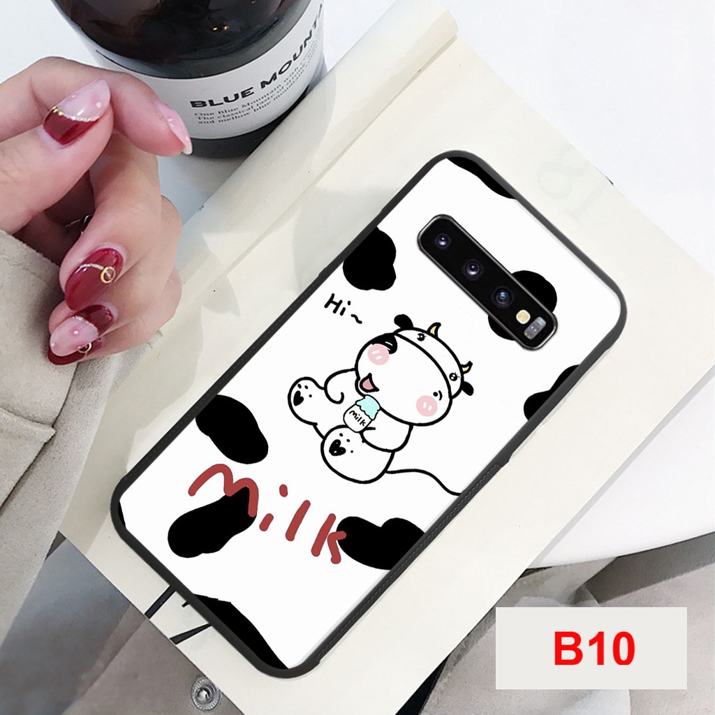 ỐP LƯNG SAMSUNG S10/S10E/S10 PLUS/S10 5G HÌNH BÒ SỮA MOO IN HÌNH ĐỘC LẠ