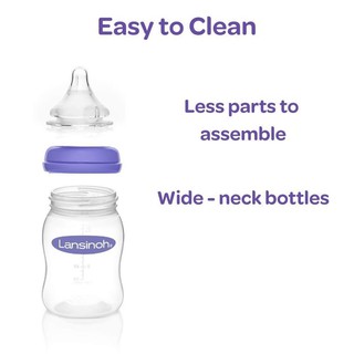 Bình sữa Lansinoh 160ml/240ml chọn núm S/M/L