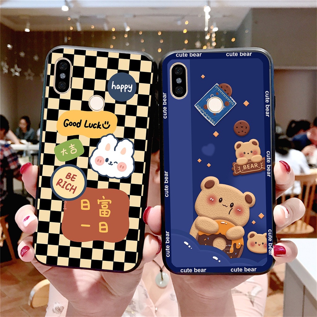 Ốp lưng Xiaomi REDMI NOTE 5 / 6 / NOTE 5 PRO / NOTE 6 PRO in hình 3D GẤU cute be@r, soda, happy day cực hot ,thời thượng