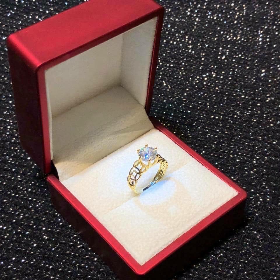 Nhẫn tròn cổ đá kiểu dáng đồng xu thời trang , hình ảnh video tự quay chụp