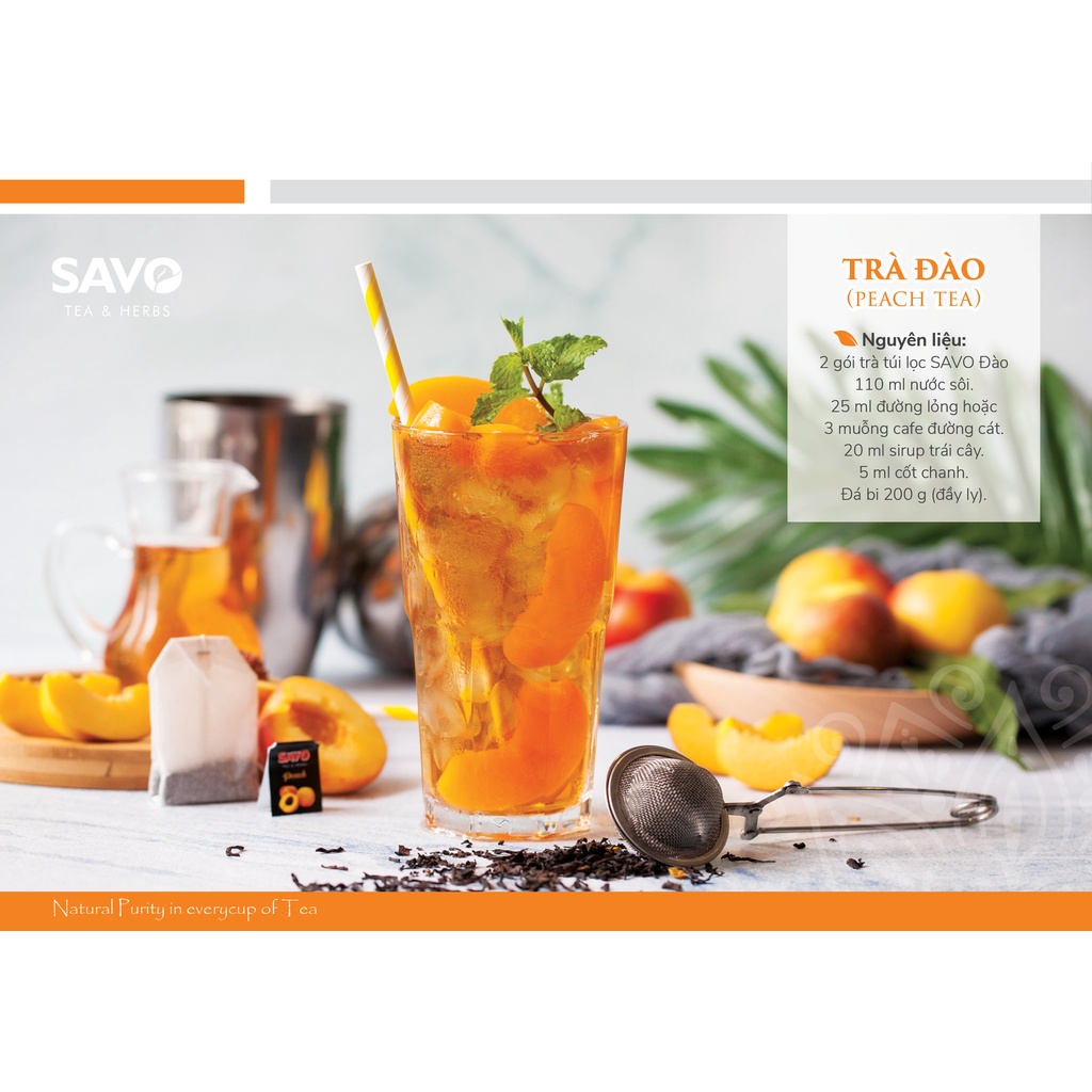 SAVO TRÀ TÚI LỌC - VỊ ĐÀO