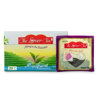 TRÀ XANH TÚI LỌC The Lover Tea - Hộp 20 gói - Chè cao nguyên Mộc Châu cao cấp