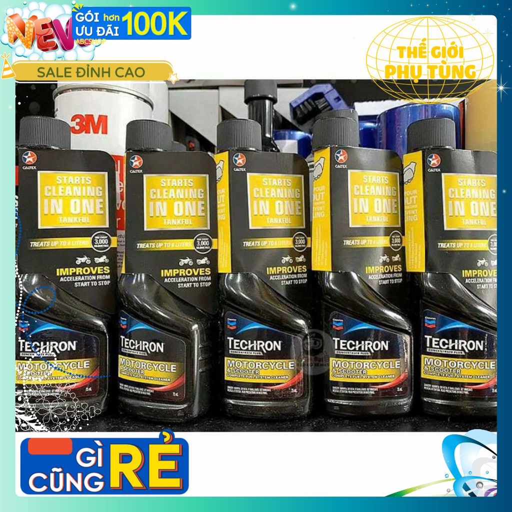 Dung dịch TechRon Caltex Havoline (phụ gia làm sạch động cơ, bình xăng con, chế hòa khí, tẩy rửa vệ sinh súc béc Tecron)
