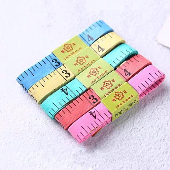 Thước dây thợ may FITEZY đo vòng eo dài 1,5m đầu có kẹp sắt