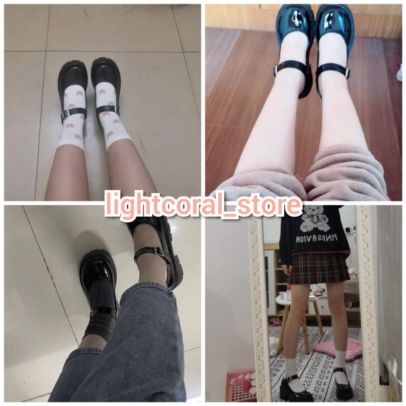 Giày búp bê đế cao 5 phân lùi size phong cách Lolita  sẵn nhiều phân loại gửi đi luôn