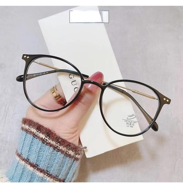 Mắt Kính Gọng Tròn Chống Ánh Sáng Xanh Thời Trang Hàn Quốc Cho Nam Nữ