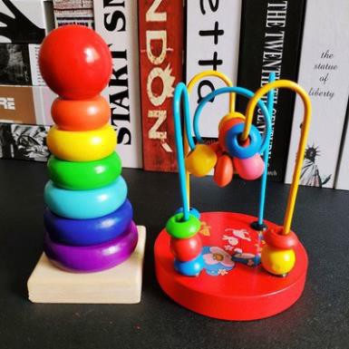 Combo 3 đồ chơi gỗ thông minh cho bé - đồ chơi phát triển trí tuệ montessori giúp bé kích thích tư duy phát triển