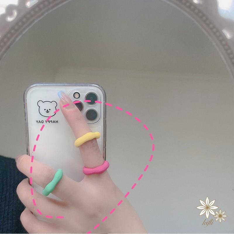 【Kifli.vn】Nhẫn Acrylic polygon Đa Năng Kết Cấu Nhiều Màu Sắc Đơn Giản Và Đa Năng