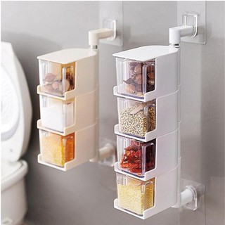 Khay đựng gia vị 3 tầng dán tường