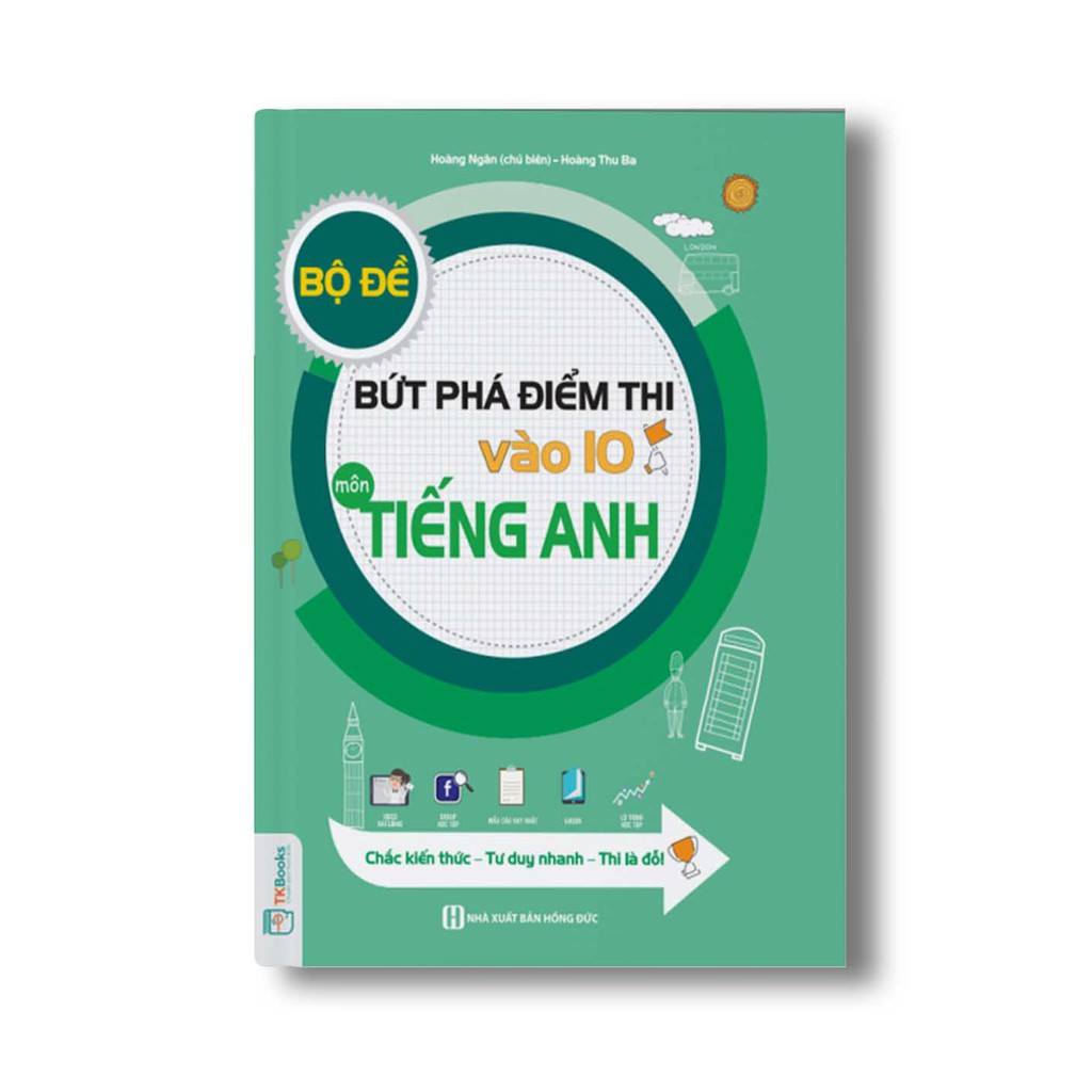 Sách - Combo Bộ Đề Bứt Phá Điểm Thi Vào 10 Môn Tiếng Anh + môn Toán