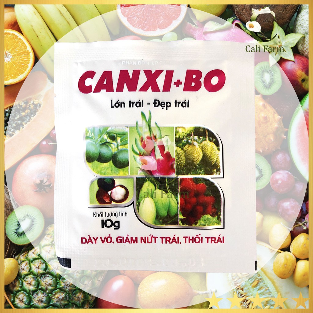 Phân dinh dưỡng Canxi Bo viên 10g lớn trái, chống rụng hoa-trái non