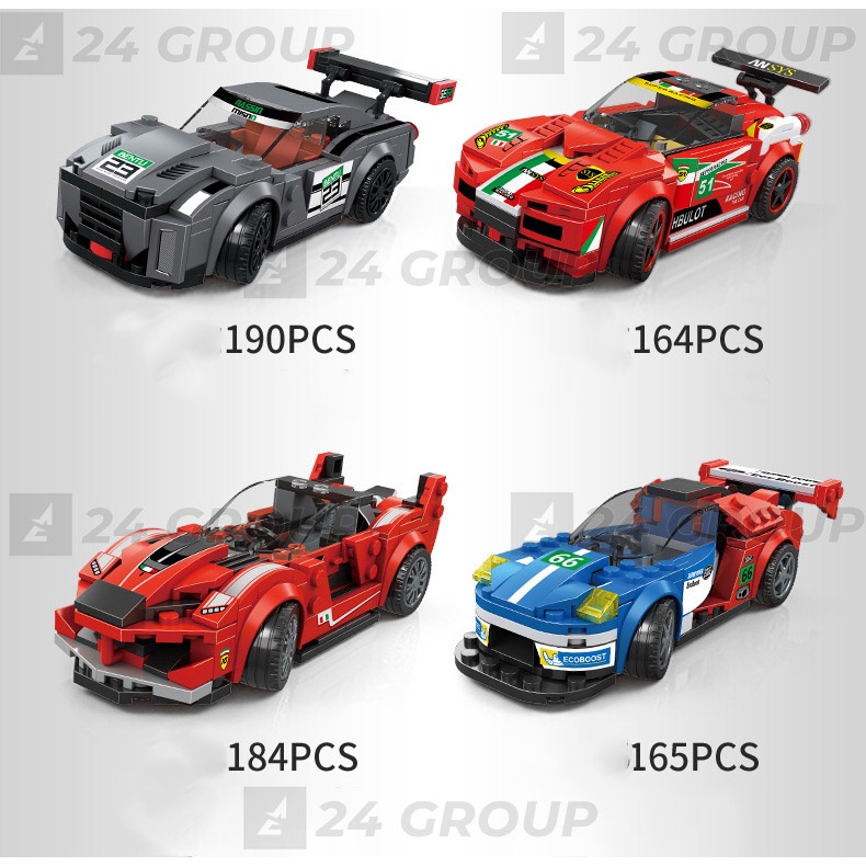 [CHÍNH HÃNG] BỘ xếp hình lego ô tô oto đua siêu xe đồ chơi cho bé nhiều chi tiết phát triển tư duy lamborghini lego