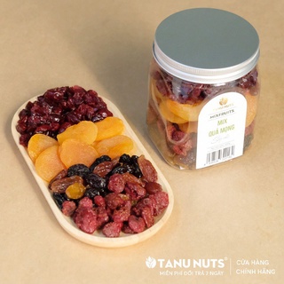 Trái cây sấy dẻo mix nuts 4 loại bếp nhà đô| trái cây sấy dinh dưỡng không đường