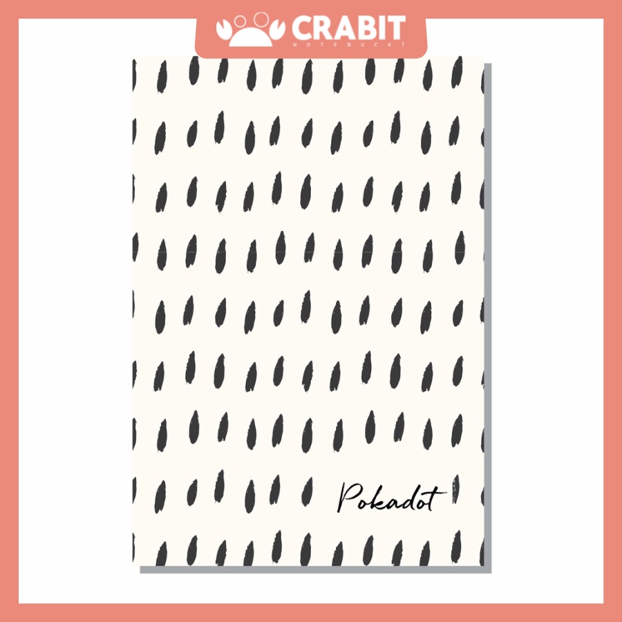 Vở kẻ ngang Crabit Pokadot Phẩy đen - 80 trang