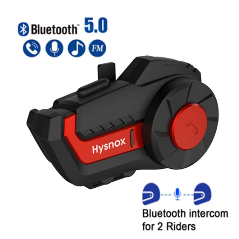 Bộ Tai Nghe Liên Lạc Hysnox HY-01 Chống Nước 1000M 2 Riders Bluetooth 5.0 Full Tímx IP66 Tích Hợp Đàm FM