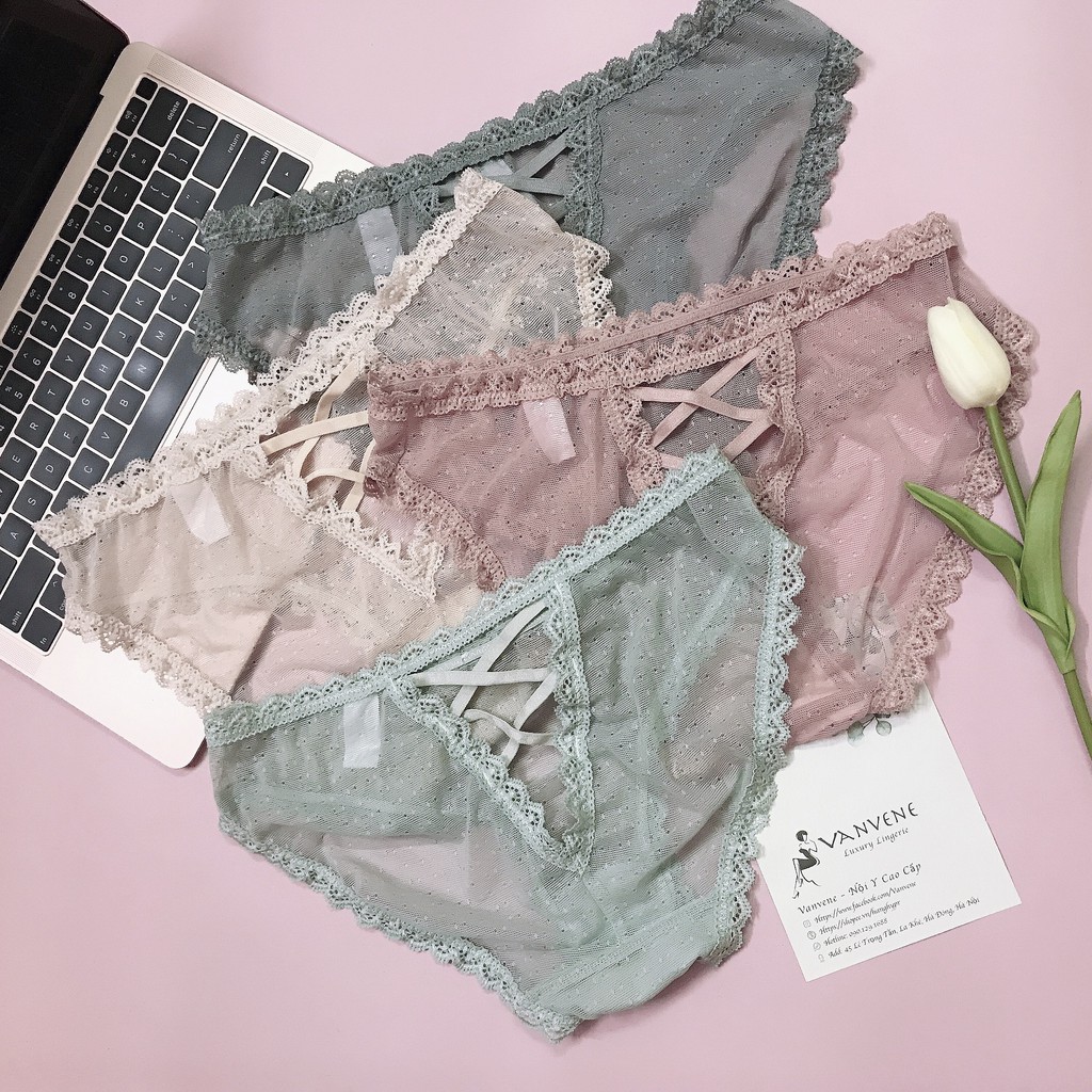 QUẦN LÓT REN LƯỚI ĐAN DÂY LỤA SAU SEXY THOÁNG MÁT FREE SIZE Q118 | BigBuy360 - bigbuy360.vn