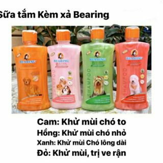 Sữa tắm khử mùi chó mèo Bearing 350ml