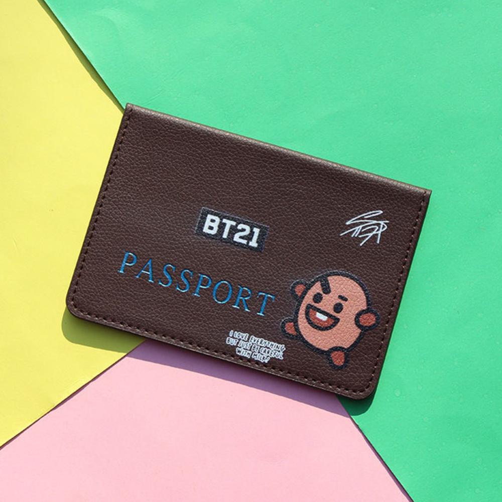 Bao Da Hộ Chiếu In Họa Tiết BTS BT21 Dễ Thương Cho Bản Thân C2I2