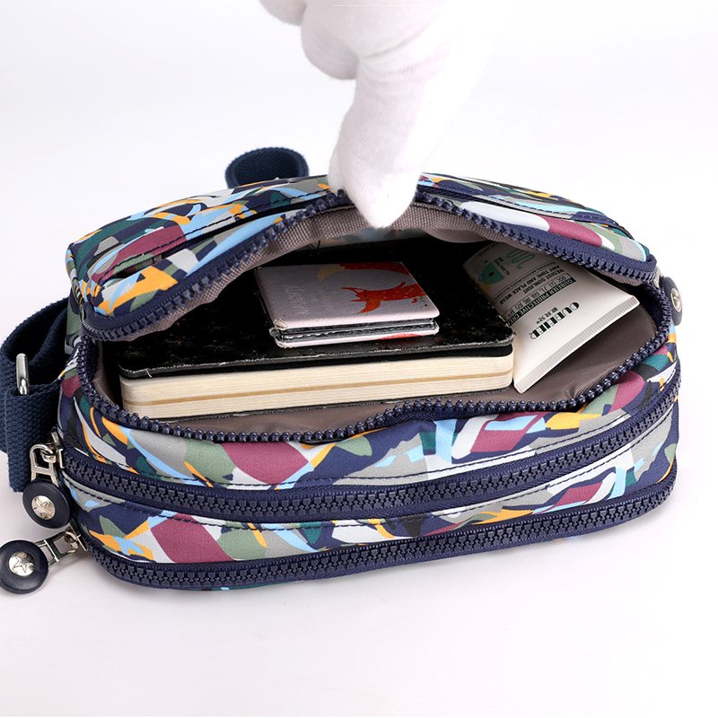 Túi Xách Vải Nhiều Ngăn Cỡ Lớn In Họa Tiết Xinh Xắn Cho Nữ