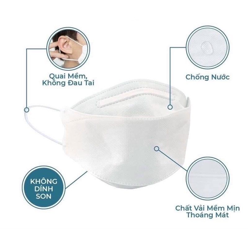 Khẩu trang 4 lớp KF94 UNI MASK Chống Bụi Mịn Và Kháng Khuẩn Cao Cấp Tiêu Chuẩn Hàn Quốc