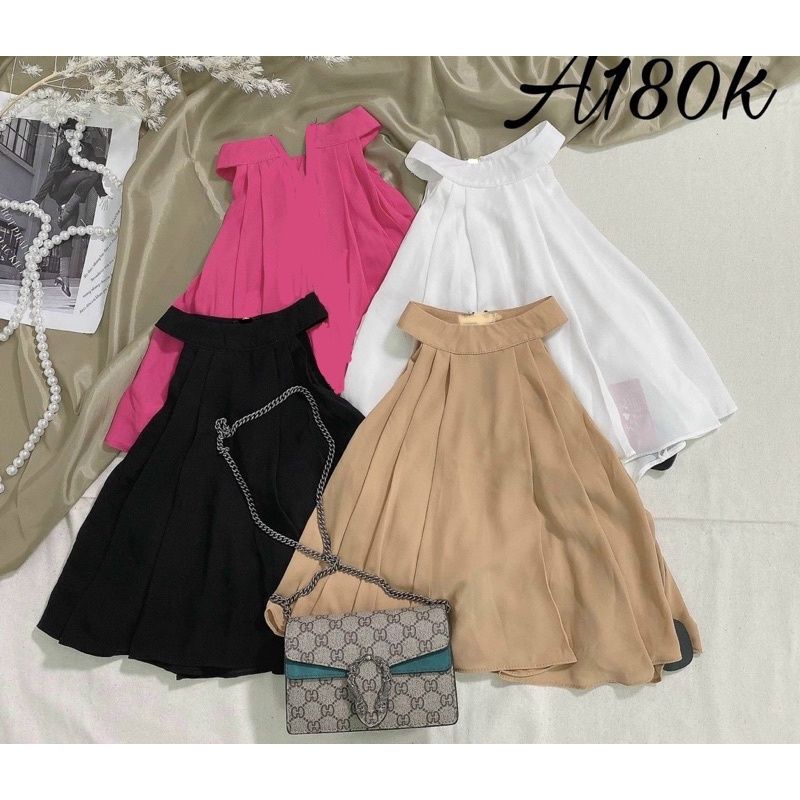 Áo kiểu nữ cổ yếm from rỗng chất vải Kate FreeSize dưới 54kg