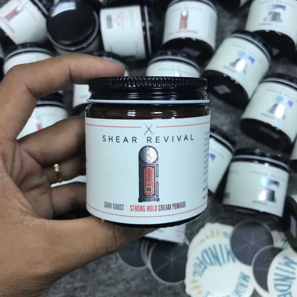 Sáp tạo kiểu tóc Shear Revival Gray Ghost Strong Hold Cream Pomade 114gr