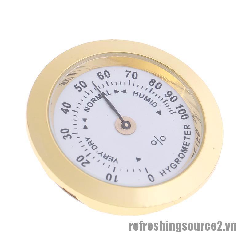 Đồng hồ đo độ ẩm 37mm hình tròn màu vàng tiện lợi