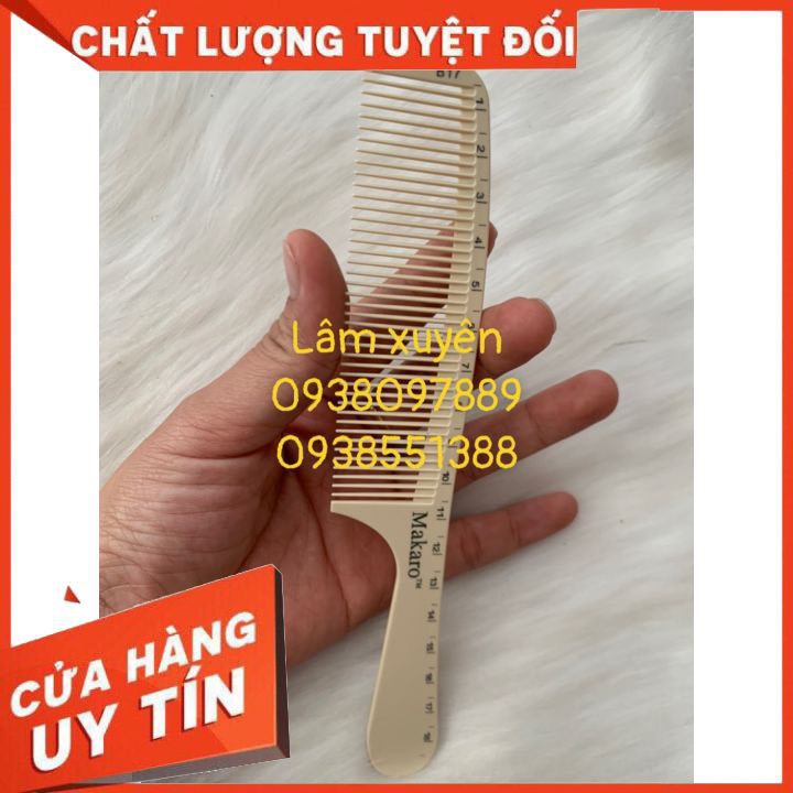 Lược cắt tóc nam bản mỏng ⚡FREESHIP⚡ lược cắt bản nhỏ cao cấp, dẽo, kháng hóa chất, chịu nhiệt, bám tóc, cắt tông đơ tốt