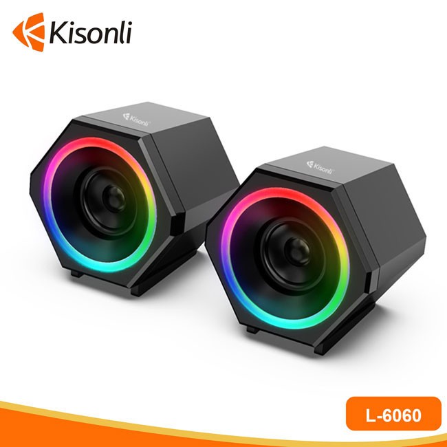 BỘ LOA MÁY TÍNH KISONLI L-6060 ĐÈN LED CỰC CHẤT