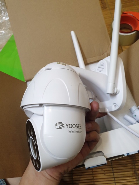 Camera ip yoosee ngoài trời xoay 360 độ ptz FHD 1080p chuẩn 2.0mpx, đèn led chiếu sáng bạn đêm có màu | BigBuy360 - bigbuy360.vn