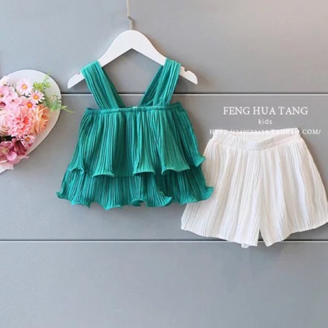 Set voan áo bèo+quần