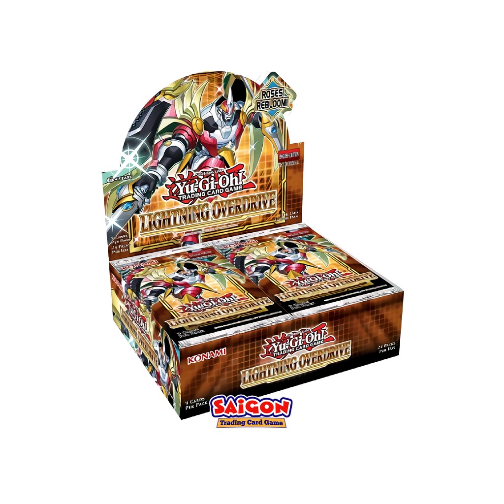 Hộp Bài Tăng Cường YugiOh! Lightning Overdrive - Chính Hãng Konami - Nhập Khẩu từ Anh