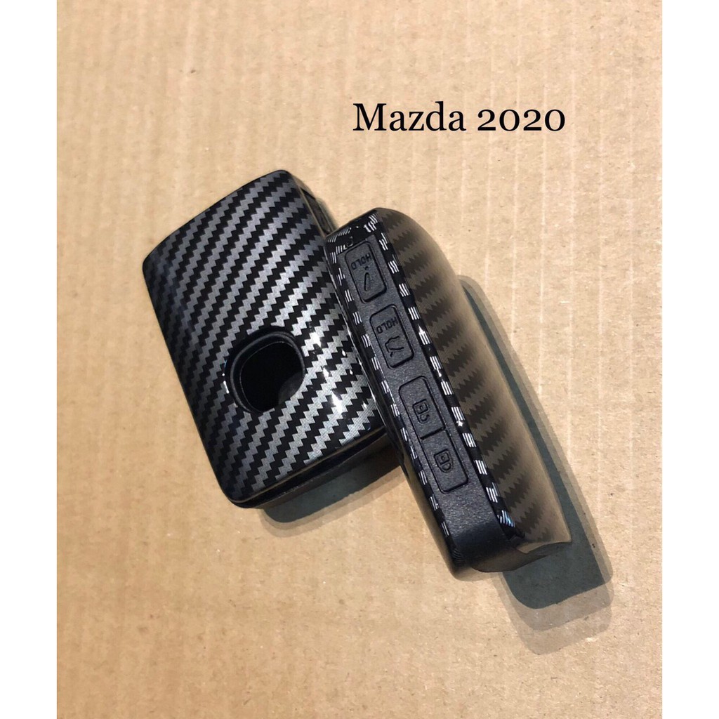 Ốp chìa khóa Mazda 3 2020-2021, Mazda CX3, CX30 Vân Carbon