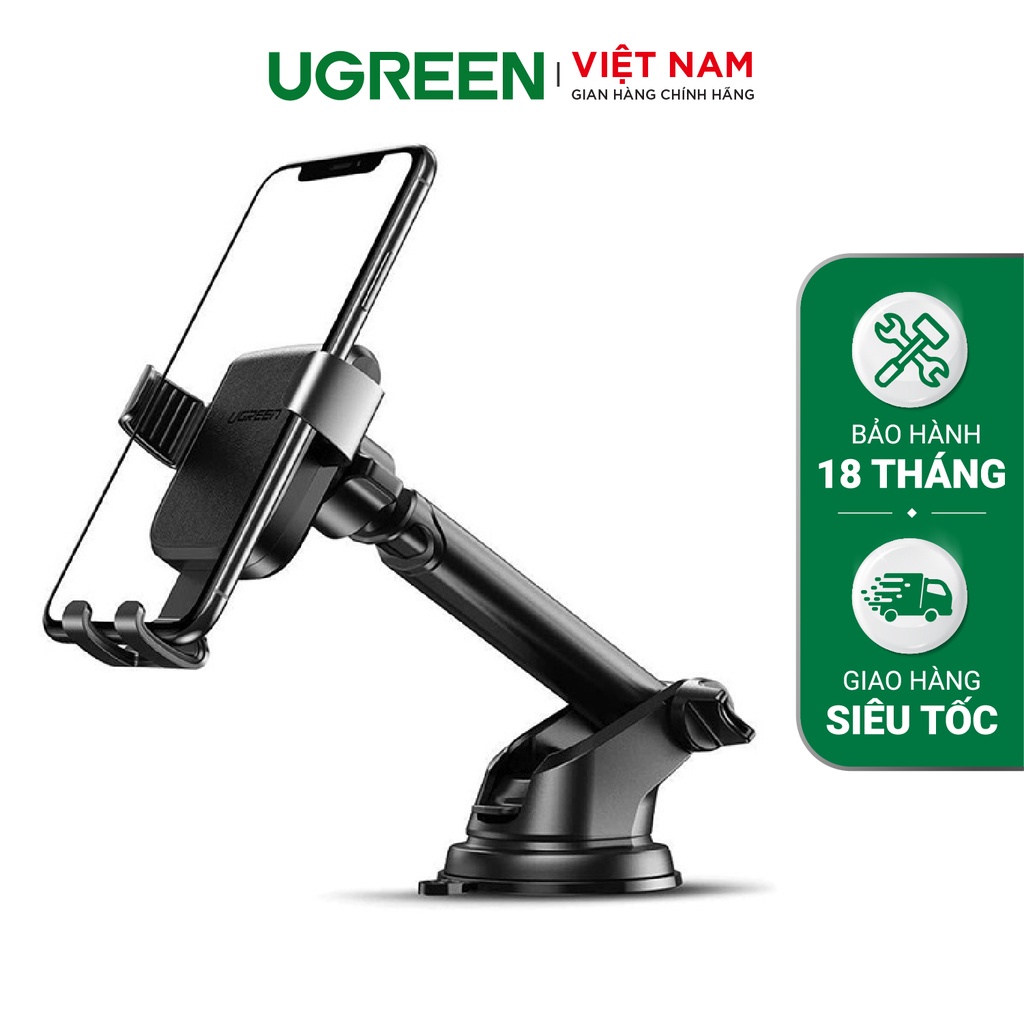 Giá đỡ điện thoại dạng hít trên mặt kính chắn gió LP200 - Xoay góc 360 tiện lợi UGREEN 60990