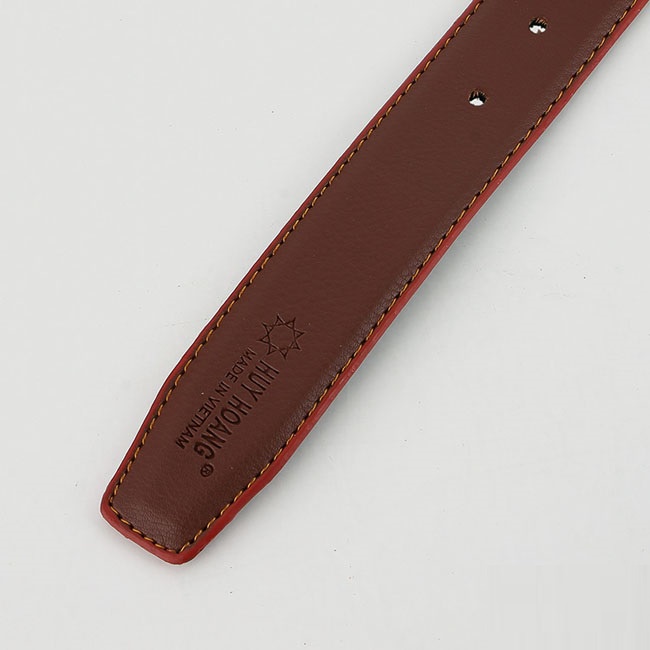 Dây nịt nam Huy Hoàng 3,5P may viền màu bò, đen, nâu HP4004-05-06