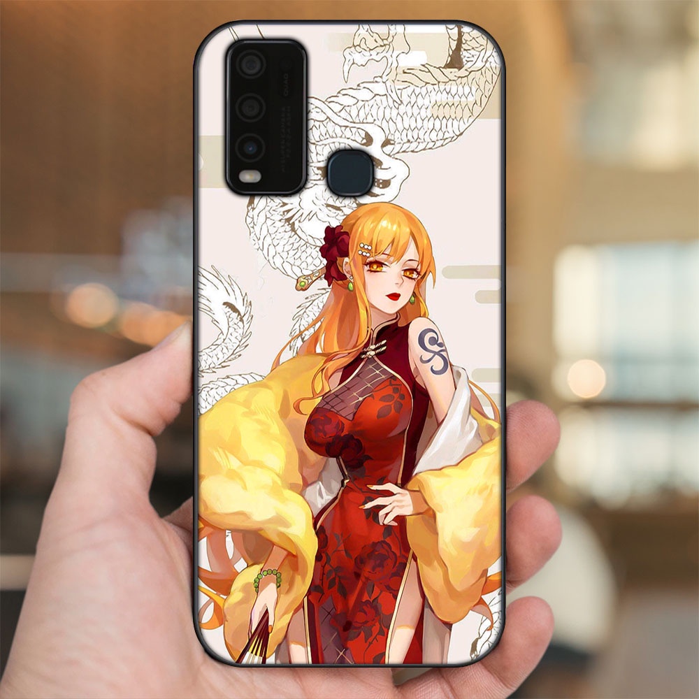 Ốp lưng Vivo Y30, Y50 viền đen in hình Nami One Piece Đảo Hải Tặc