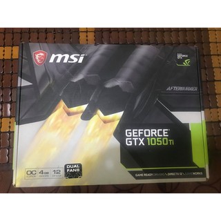 Vga MSI GTX 1050 Ti 4GT OCV1 (Tiger) 2FAN fULL BOX BH 02.2021