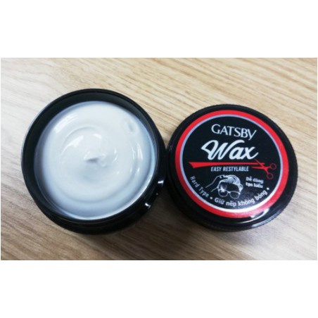 Sáp vuốt tóc nam GATSBY 75g  Keo tạo kiểu tóc nam đỏ, xanh,xám 65g tạo kiểu tóc nam