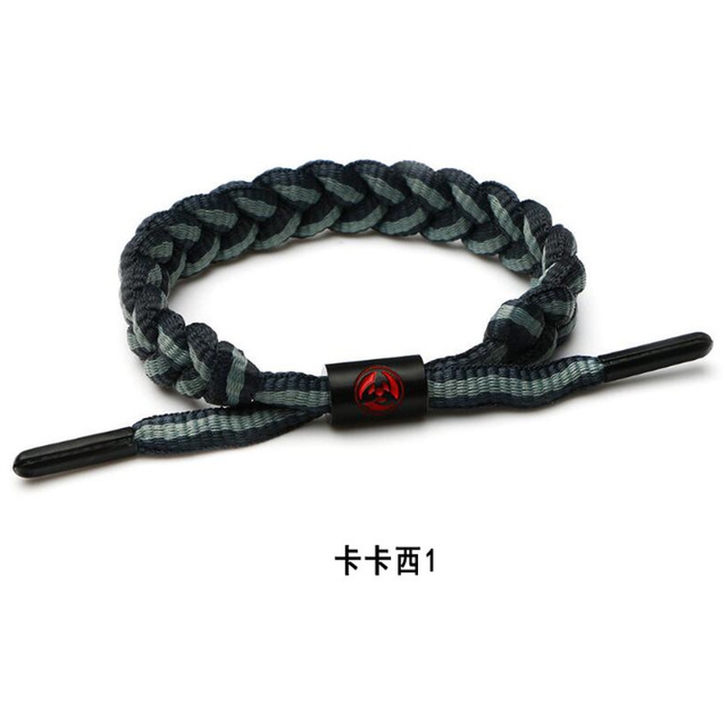 Vòng Tay Chuỗi Hạt Kim Loại Phối Mặt Hình Itachi Kakashi Sasuke Trong Naruto