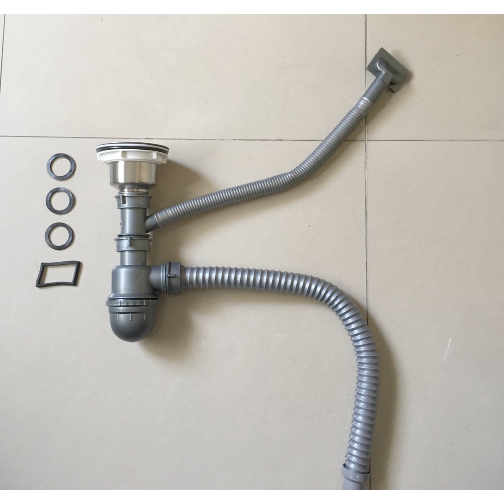 Bộ Xả Chậu Rửa Chén 1 Hộc Đầy Đủ Phụ Kiện Dễ Dàng Lắp Đặt Thay Thế