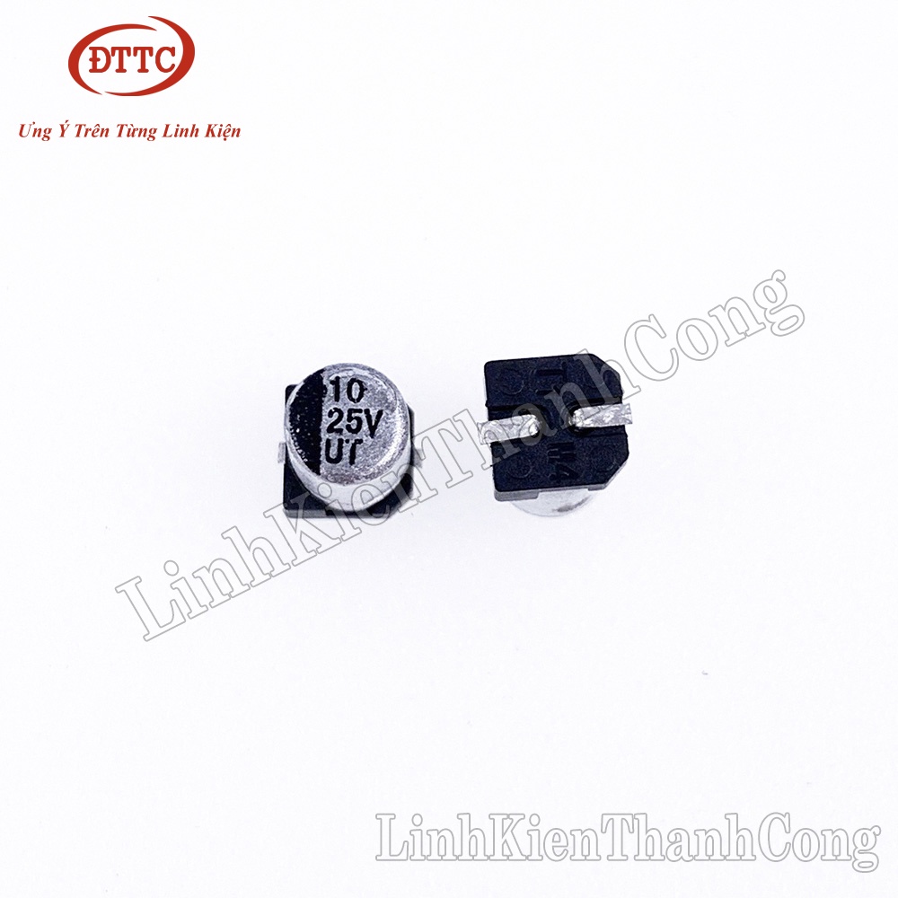 Combo 2 Chiếc Tụ Nhôm 10uF 25V 4x5.5mm