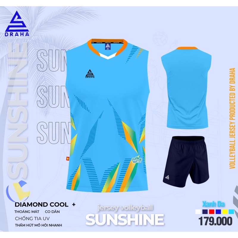 Bộ ba lổ/ sát nách/ bộ quần áo bóng chuyền mẫu mới sunshine