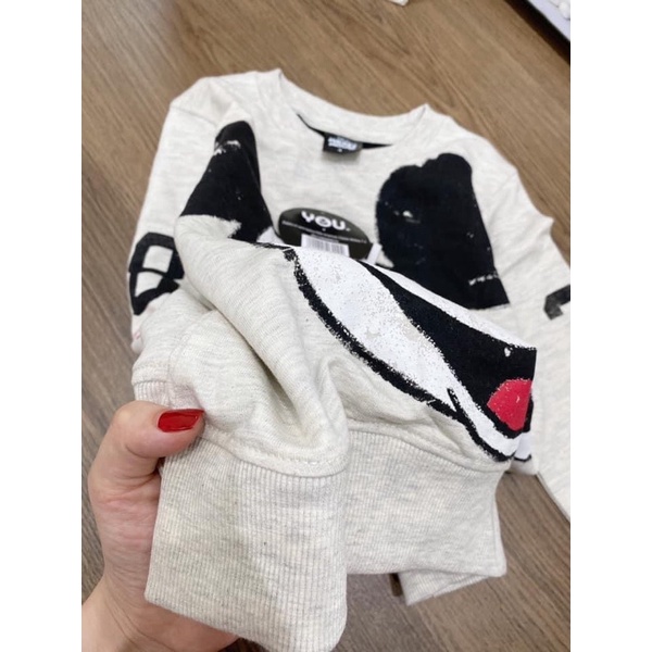 Áo ghi Mickey bé trai bé gái