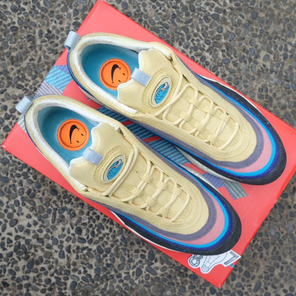 (Full phụ kiện) Giày thể thao Air Max 97 Sean Wotherspoon bảy màu da lộn cực đẹp