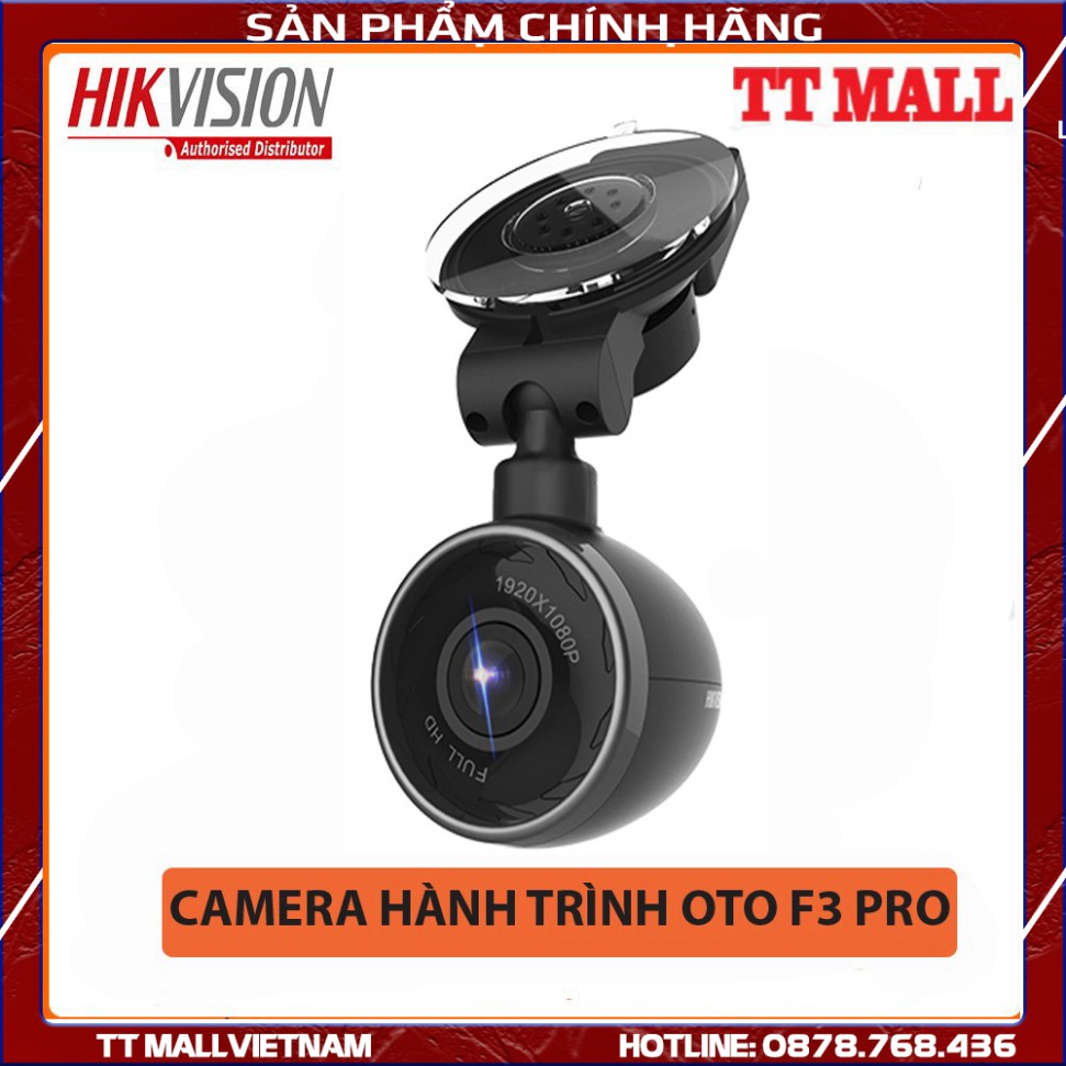 Camera hành trình F3 Pro Hikvision - Tích hợp GPS + cảm biến gia tốc độ