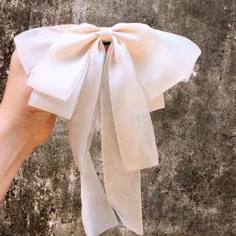 Kẹp nơ voan cao cấp