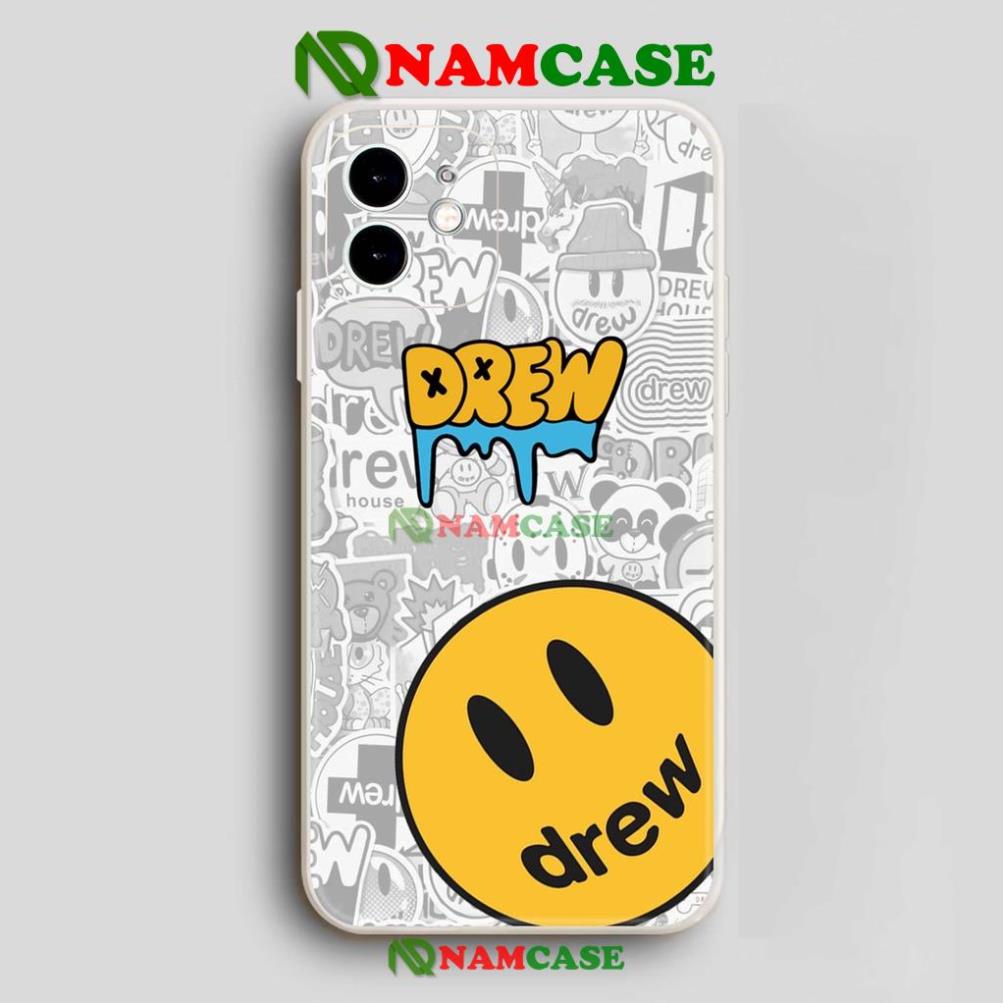 Ốp lưng iPhone Drew cạnh viền vuông silicon mềm dẻo cho iphone 6/6s/7/8/X/XS/XR/11/12/13 Pro Plus Max cute dễ thương đẹp