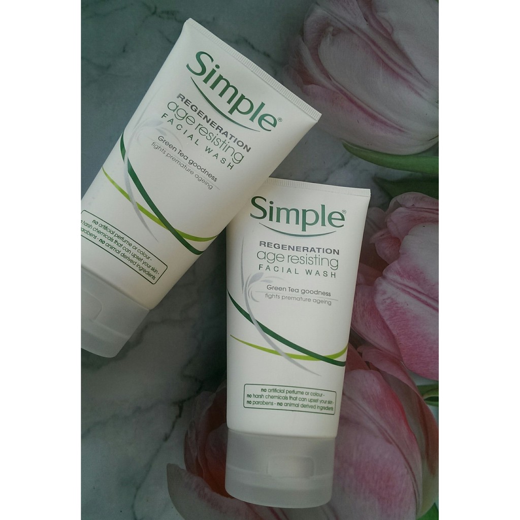 [TOP 1 SHOPEE] Sữa rửa mặt Simple Age Resisting Facial Wash 150ml (Bill Anh) | BigBuy360 - bigbuy360.vn