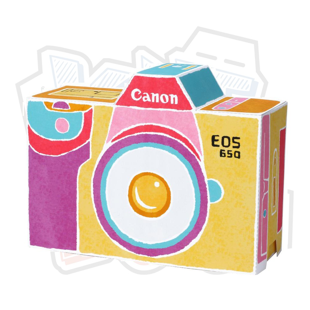 Mô hình giấy máy ảnh Camera Type EOS650